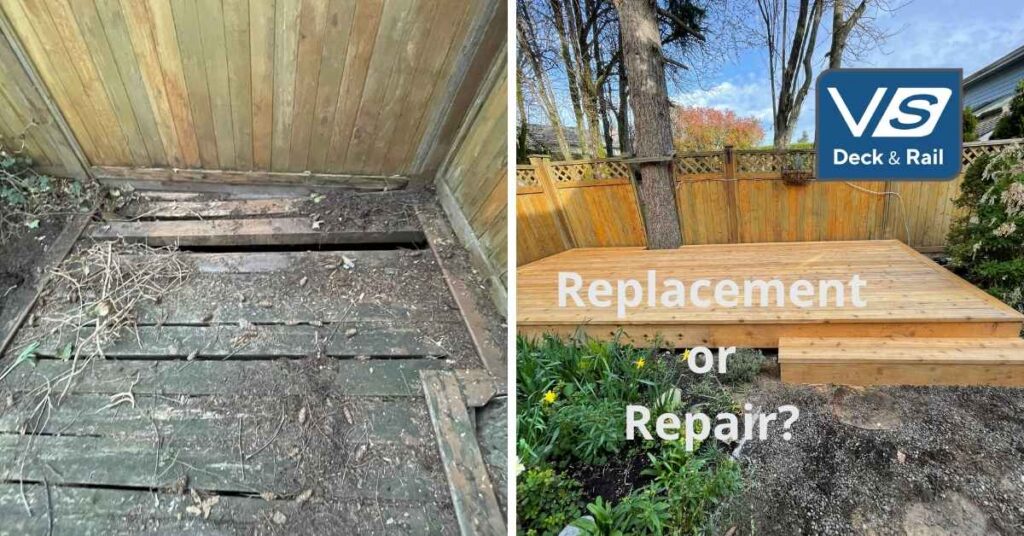 broken deck replaced